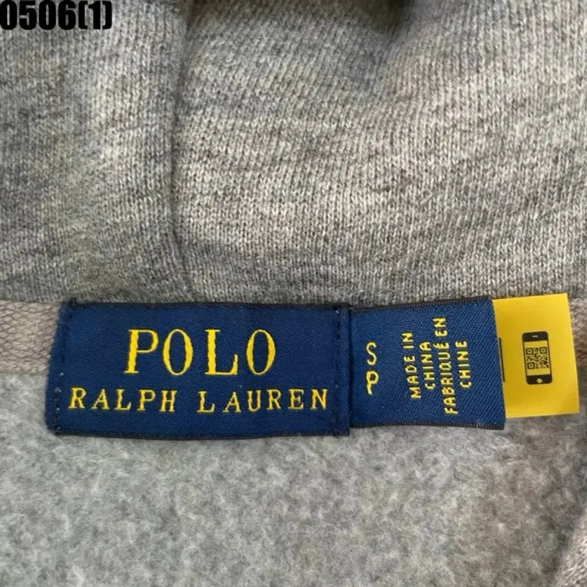 [BUNJANG] Polo Ralph Lauren Grey Hoodie Zip-up / 폴로 랄프로렌 그레이 후드집업
