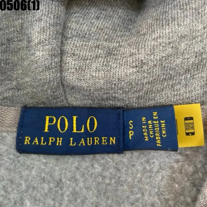 [BUNJANG] Polo Ralph Lauren Grey Hoodie Zip-up / 폴로 랄프로렌 그레이 후드집업
