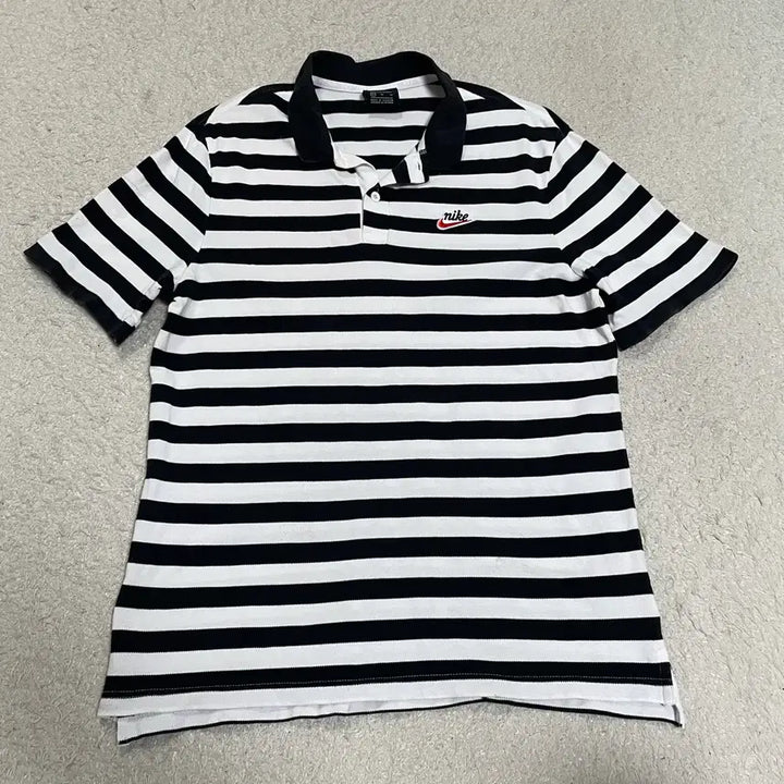[BUNJANG] Nike Stripe Short Sleeve Polo Shirt XL / 나이키 스트라이프 반팔 카라티 xl