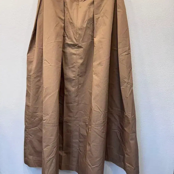 [BUNJANG] SHESMISS Beige Pleated Long Skirt Size 55 / SHESMISS 베이지 플리츠 롱 스커트 55사이즈