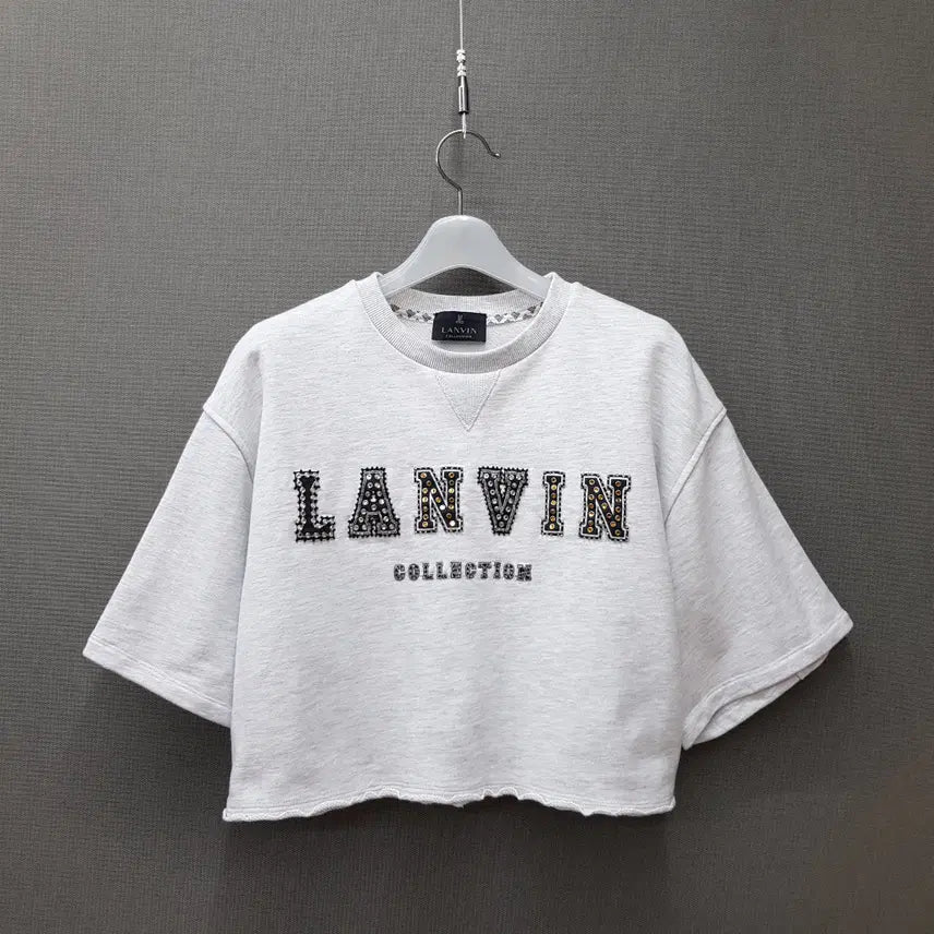 [SOLD OUT] 한섬 랑방 2022 로고 반팔 크롭 티셔츠 S사이즈