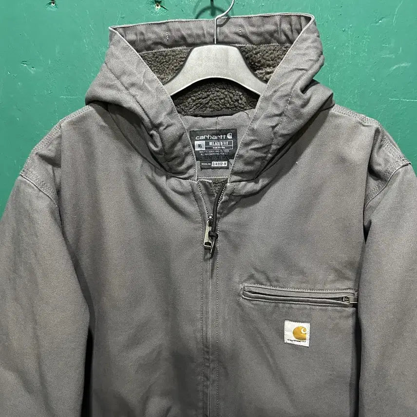 [BUNJANG] Carhartt WIP Duck Active Hoodie Jacket Grey XL / 칼하트 덕액티브 후드자켓 그레이XL