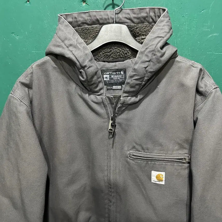 [BUNJANG] Carhartt WIP Duck Active Hoodie Jacket Grey XL / 칼하트 덕액티브 후드자켓 그레이XL