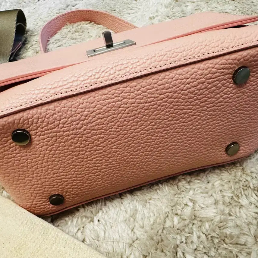 [BUNJANG] MinuteMute Peretti Mini Tote Bag Strawberry Milk Pink (Limited Edition) / 미닛뮤트 10주년 한정판 페레티 미니 딸기 우유 핑크