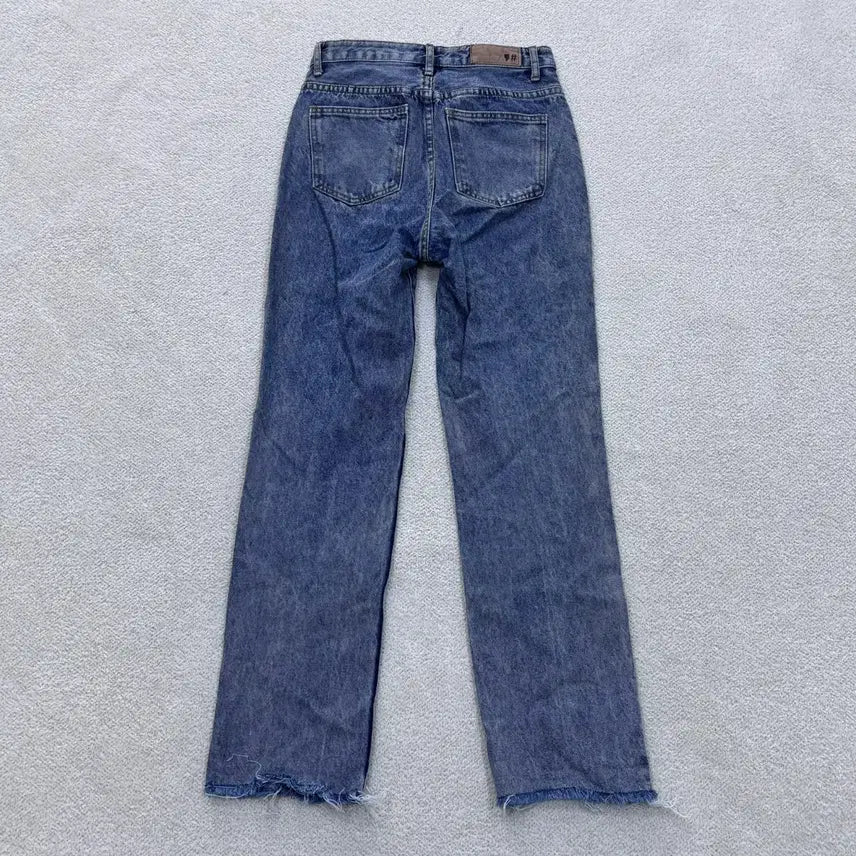 [BUNJANG] S Comma Shop Washed Cut Detail Denim Pants / S 콤마샵 워싱 절개 데님 팬츠 0430E