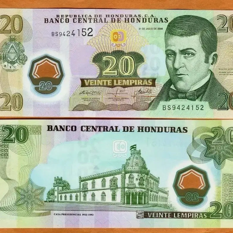 [BUNJANG] Honduras 2008 20 Lempira Polymer Uncirculated / 온두라스 2008 20렘피라 폴리머 미사용