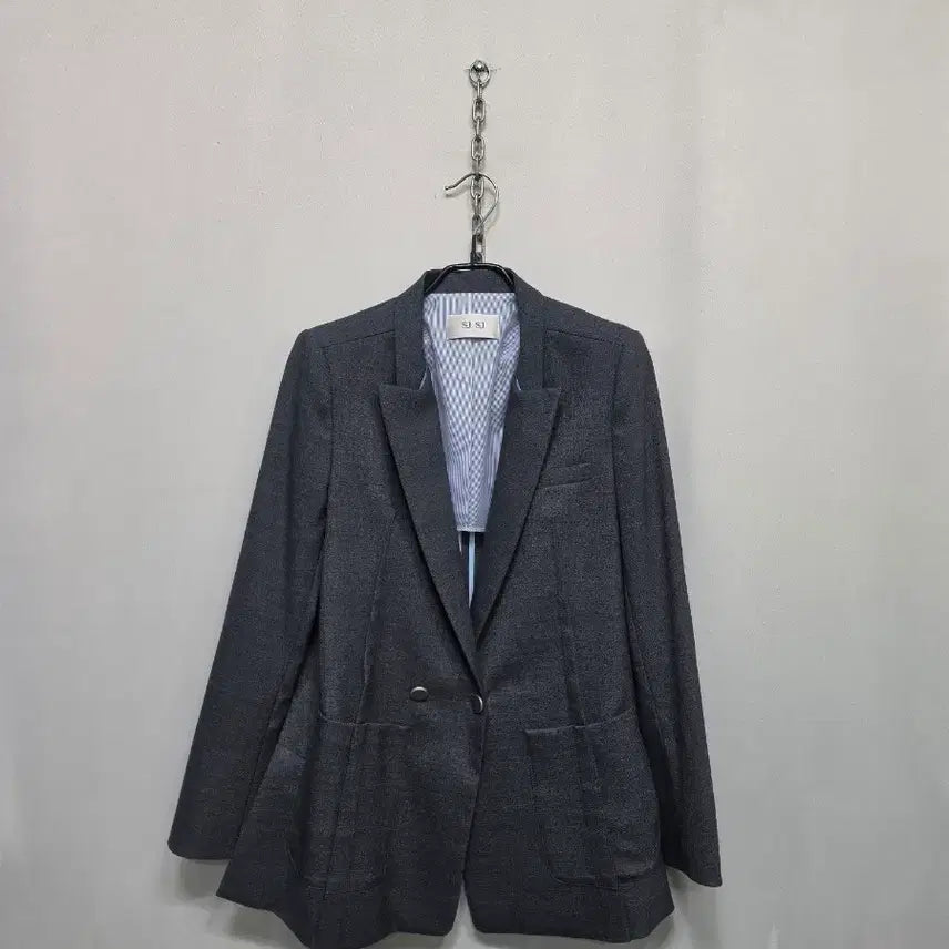[BUNJANG] SJSJ Charcoal Grey Jacket / SJ SJ 여성 차콜 그레이 자켓