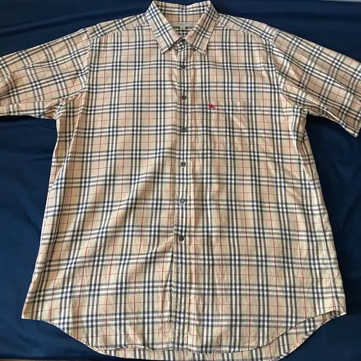 [BUNJANG] Burberry Nova Check Short Sleeve Shirt XL / 버버리 정품 노바체크 반팔 셔츠 XL
