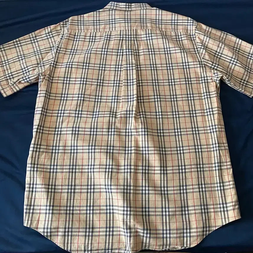 [BUNJANG] Burberry Nova Check Short Sleeve Shirt XL / 버버리 정품 노바체크 반팔 셔츠 XL