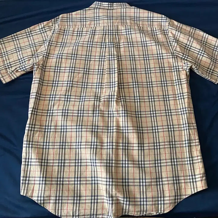 [BUNJANG] Burberry Nova Check Short Sleeve Shirt XL / 버버리 정품 노바체크 반팔 셔츠 XL