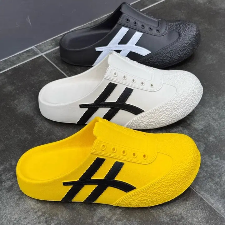 [BUNJANG] Comfortable Croc Mules Sneakers / 말랑 크록 블로퍼 뮬 스니커즈