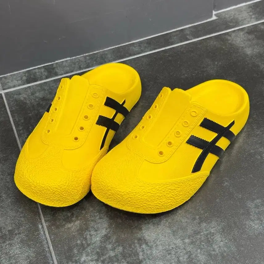 [BUNJANG] Comfortable Croc Mules Sneakers / 말랑 크록 블로퍼 뮬 스니커즈