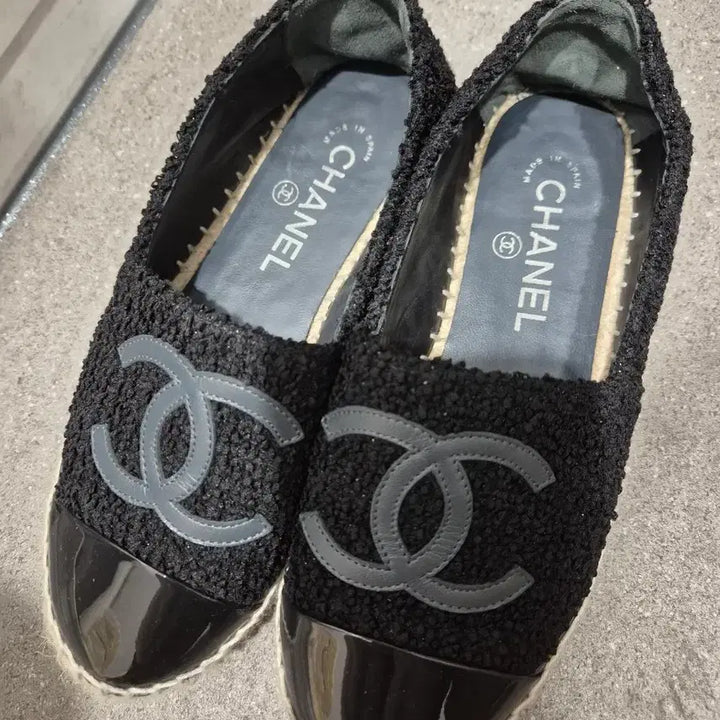 [BUNJANG] Chanel Black Espadrille Slip-On / 샤넬 블랙 에스파듀 슬립온