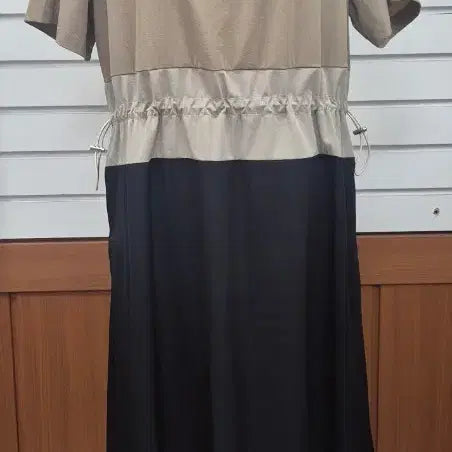 [BUNJANG] Color Block String Adjustable Dress / 배색 끈 조절 원피스