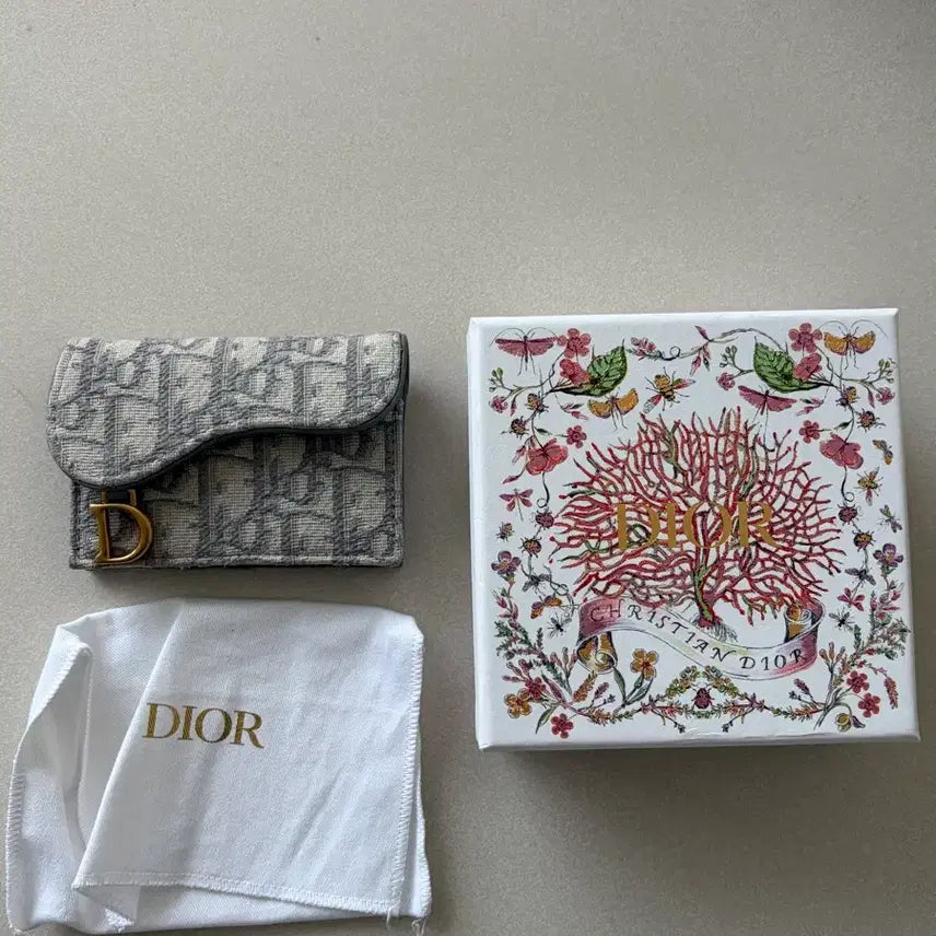 [BUNJANG] Dior Oblique Card Holder Grey / 디올 오블리크 카드지갑 그레이