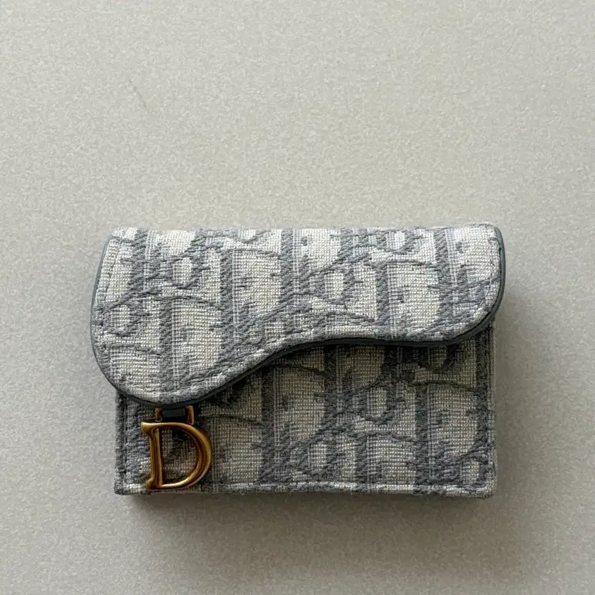 [BUNJANG] Dior Oblique Card Holder Grey / 디올 오블리크 카드지갑 그레이