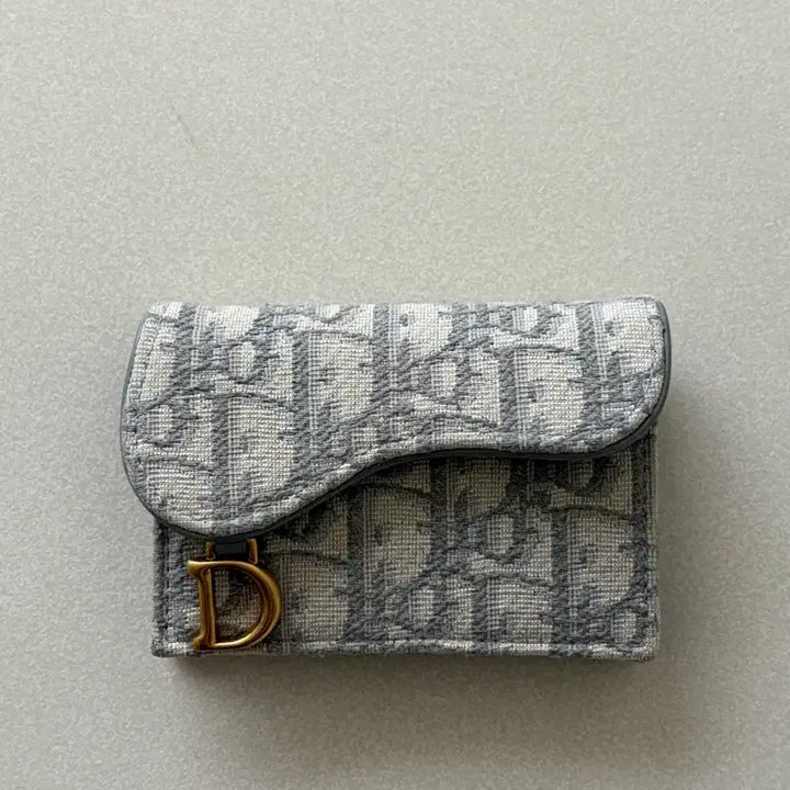 [BUNJANG] Dior Oblique Card Holder Grey / 디올 오블리크 카드지갑 그레이
