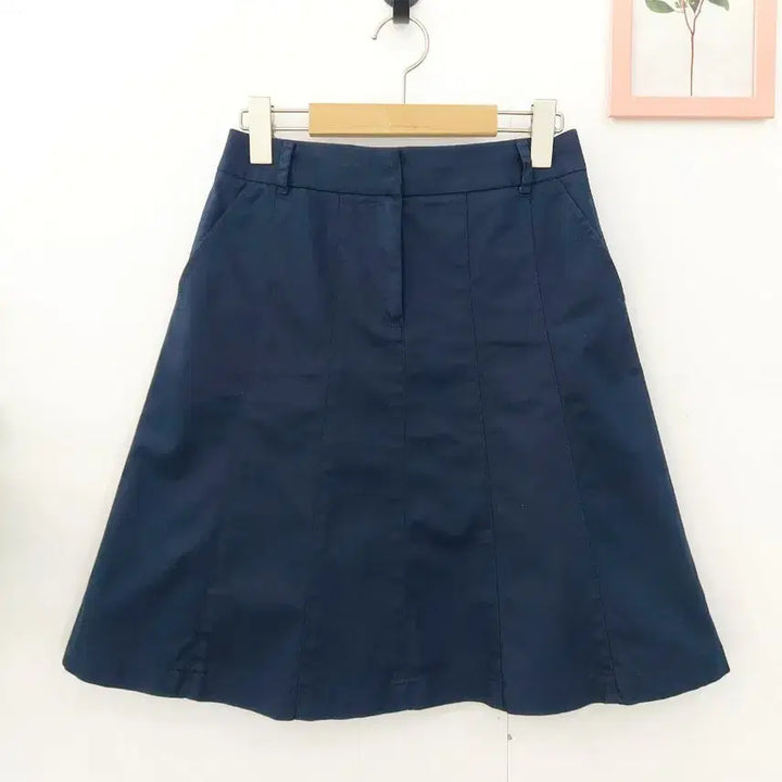 [BUNJANG] Tommy Hilfiger Navy A-Line Midi Skirt / 타미힐피거 네이비 A라인 스커트 55