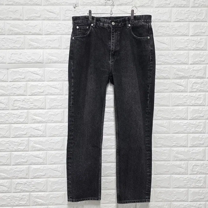[BUNJANG] Mod Nine 32-Inch Black Denim Pants D100 / 32인치 모드나인 mod9 블랙데님팬츠 흑청바지 D100
