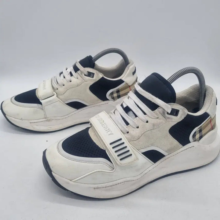 [BUNJANG] Burberry Mesh Suede Vintage Check Cotton Sneakers Men&