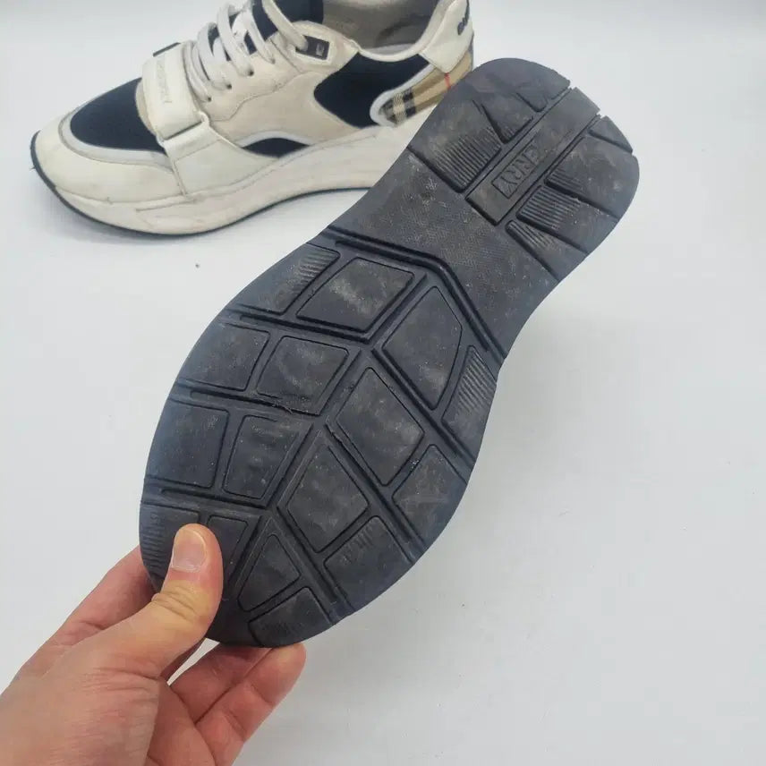 [BUNJANG] Burberry Mesh Suede Vintage Check Cotton Sneakers Men&