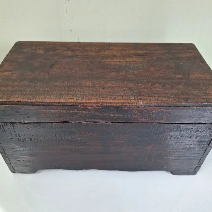 [BUNJANG] Antique Wooden Inkstone Box for Calligraphy / 근대사 수집 자료 옛날 민속품 나무 붓글씨 서예 벼루함