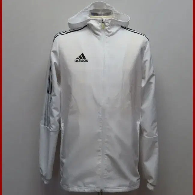 [BUNJANG] Adidas White Windbreaker Size 95 / 아디다스/하얀색 바람막이/95사이즈/따봉구제(F-15)