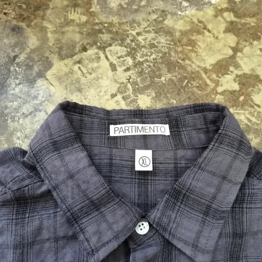[BUNJANG] Partimento Seersucker Check Short-Sleeve Shirt XL / XL) 파르티멘토 시어서커 반팔 체크셔츠 남방