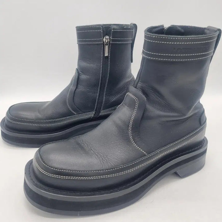 [BUNJANG] Lostgarden Aion Black Leather Sneakers Men&