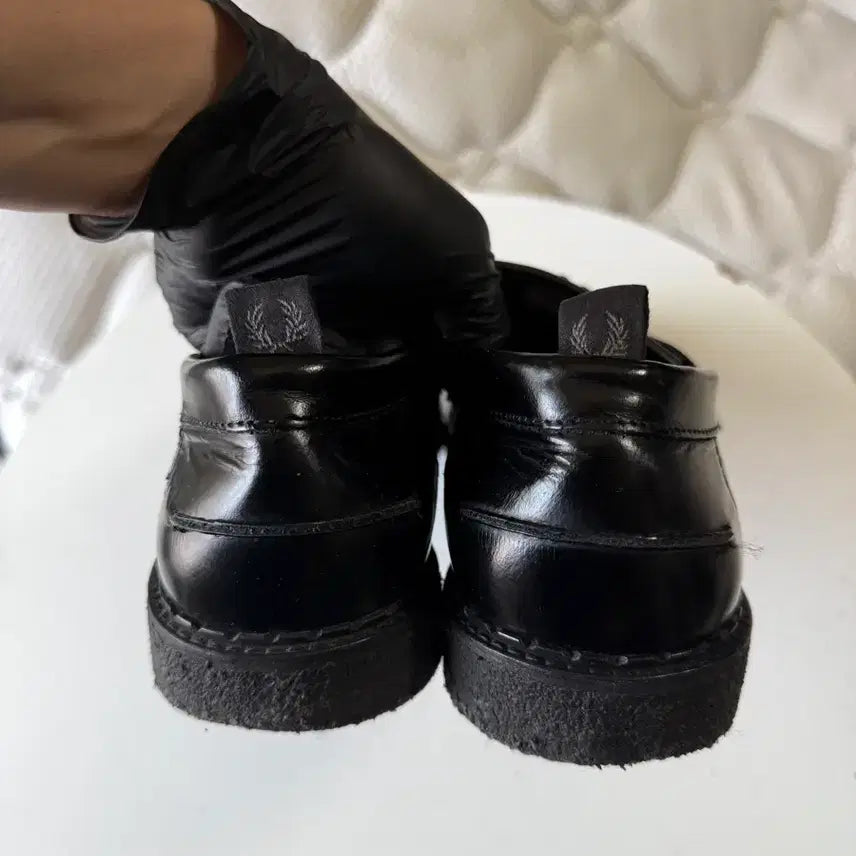 [BUNJANG] Fred Perry x George Cox Black Patent Leather Tassel Loafers / 프레드 페리 태슬 로퍼 - 270