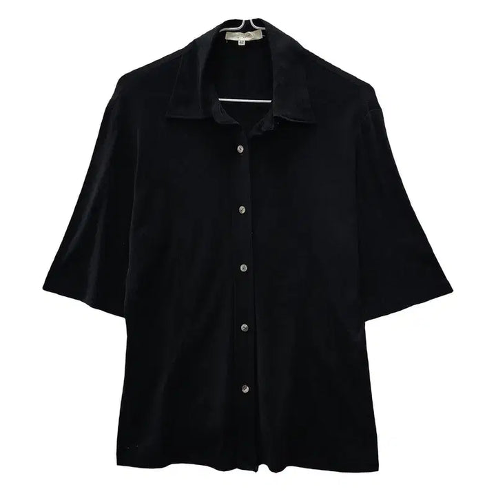[BUNJANG] Vintage Geek-Chic Slim Black Shirt 42 Made in Japan / 빈티지 긱시크 슬림 블랙 셔츠 42 MADE IN JAPAN