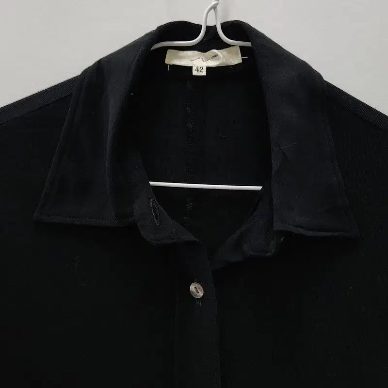 [BUNJANG] Vintage Geek-Chic Slim Black Shirt 42 Made in Japan / 빈티지 긱시크 슬림 블랙 셔츠 42 MADE IN JAPAN