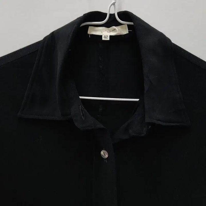 [BUNJANG] Vintage Geek-Chic Slim Black Shirt 42 Made in Japan / 빈티지 긱시크 슬림 블랙 셔츠 42 MADE IN JAPAN