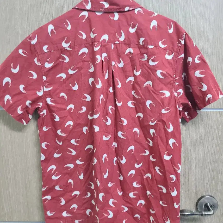 [BUNJANG] A.P.C. Red Pattern Short Sleeve Shirt / 아페쎄 A.P.C. 레드 패턴 반팔 셔츠