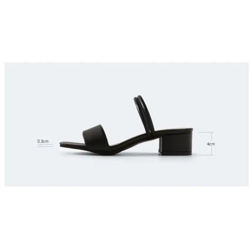 [BUNJANG] Chakhan Gudu Strap Two-Way Sandals Heels 4cm / 착한구두 스트랩 투웨이 샌들 힐 4cm 250