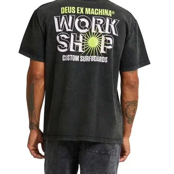 [BUNJANG] Deus Ex Machina Surf Shop Beam T-Shirt (Large) / 데우스엑스마키나 서프샵 빔 티셔츠