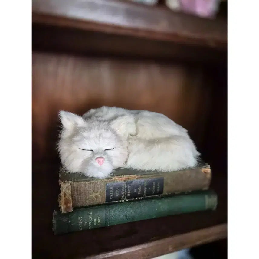 [BUNJANG] Vintage White Cat Plush / 빈티지 하얀 고양이 인형