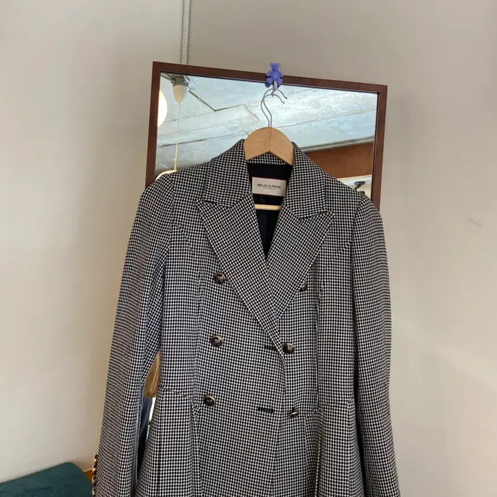 [BUNJANG] MOJO.S.PHINE Check Double Button Blazer / MOJO.S.PHINE 체크 더블 버튼 자켓