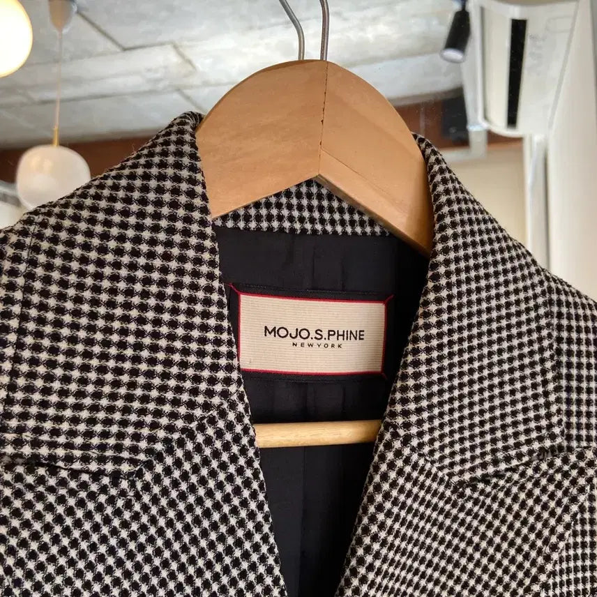 [BUNJANG] MOJO.S.PHINE Check Double Button Blazer / MOJO.S.PHINE 체크 더블 버튼 자켓