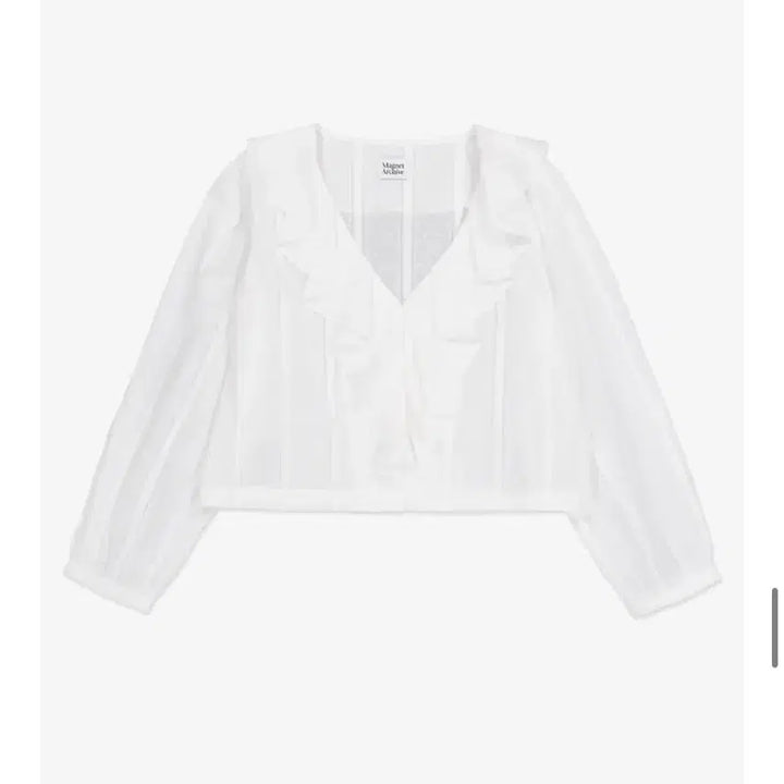 [BUNJANG] Magnet Archive Ruffle Lace Blouse (Stripe) / 마그넷 아카이브 Ruffle Lace Blouse (Stripe)