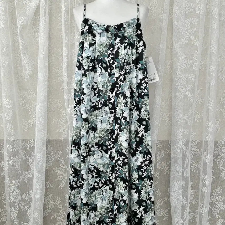 [BUNJANG] KUOSE Flower Bustier Dress - Black / L) 새상품 쿠오세 KUOSE 플라워 뷔스티에 원피스 블랙