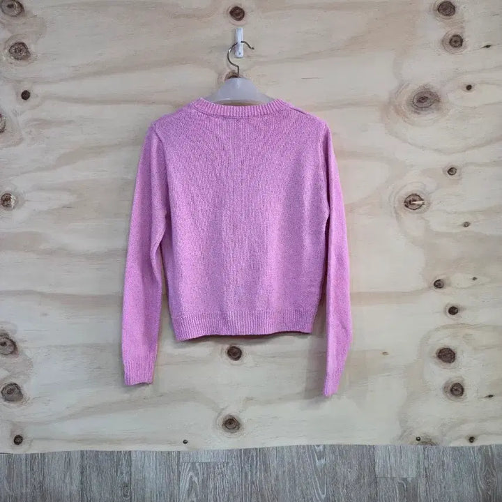 [BUNJANG] ZARA Summer Knit Crop Cardigan Pink Size S / 625) 자라 ZARA 여름 니트 크롭 가디건