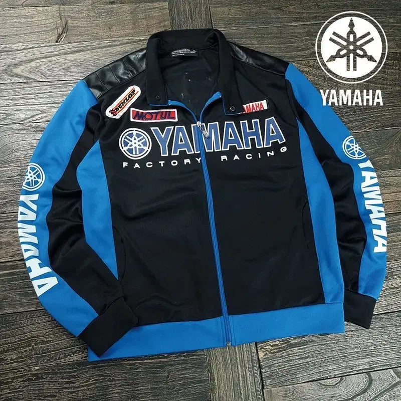 [BUNJANG] Yamaha Multi Logo Racing Zip-Up Jacket / 야마하 멀티 로고 레이싱 집업 자켓 M20415