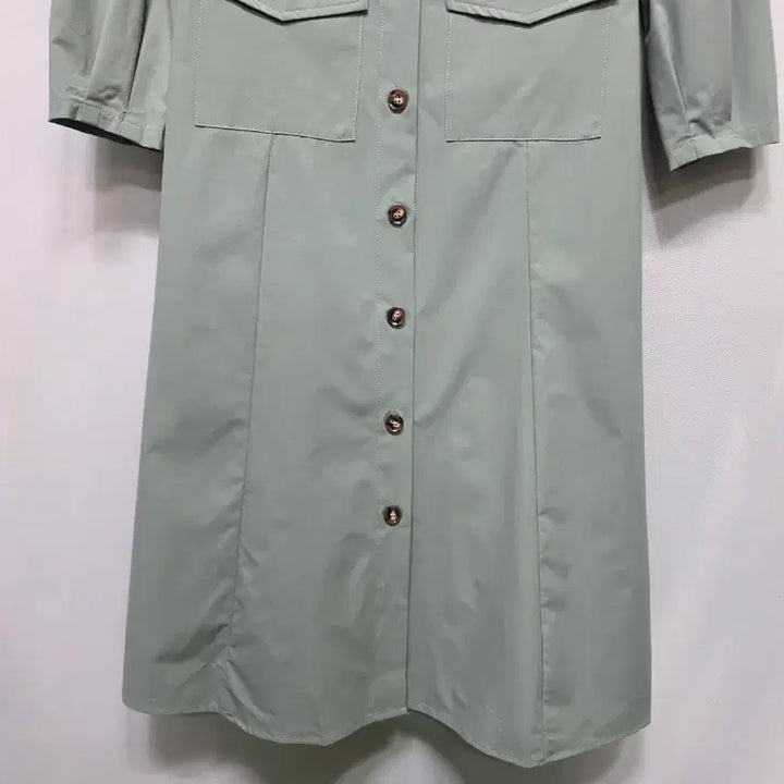 [BUNJANG] Mint Long Shirt Dress / 민트색 롱 셔츠 원피스