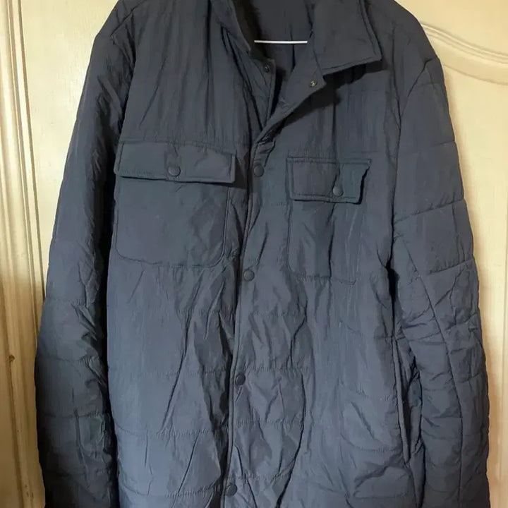 [BUNJANG] ZARA Navy Quilted Shirt Jacket / 자라 네이비 퀼팅 셔츠 자켓