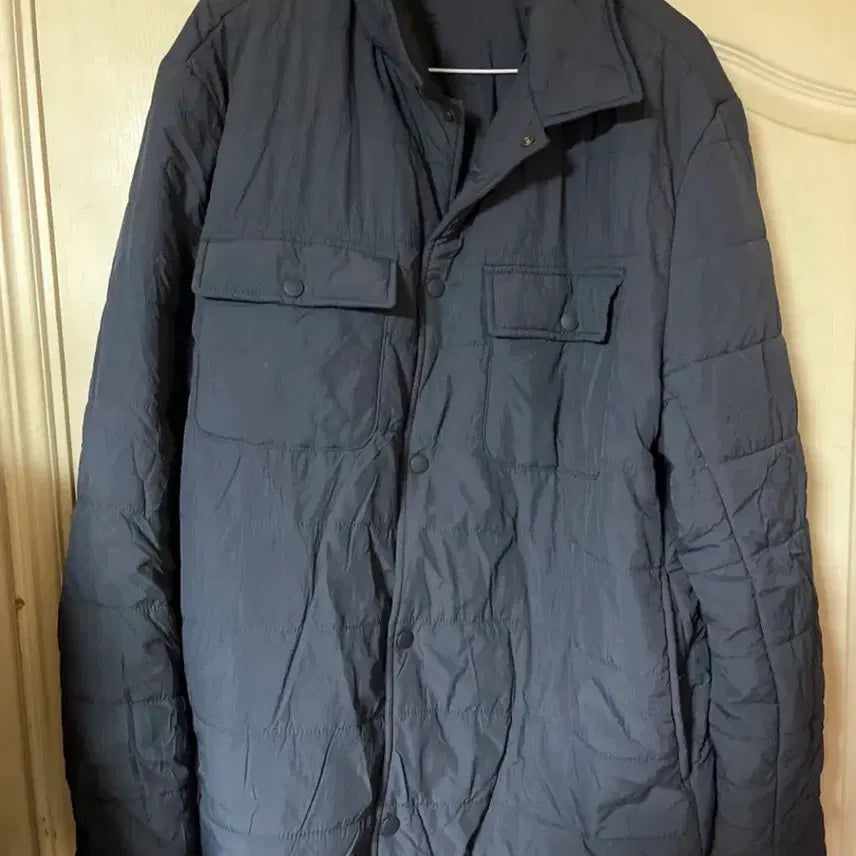 [BUNJANG] ZARA Navy Quilted Shirt Jacket / 자라 네이비 퀼팅 셔츠 자켓