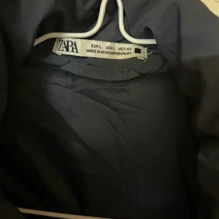 [BUNJANG] ZARA Navy Quilted Shirt Jacket / 자라 네이비 퀼팅 셔츠 자켓