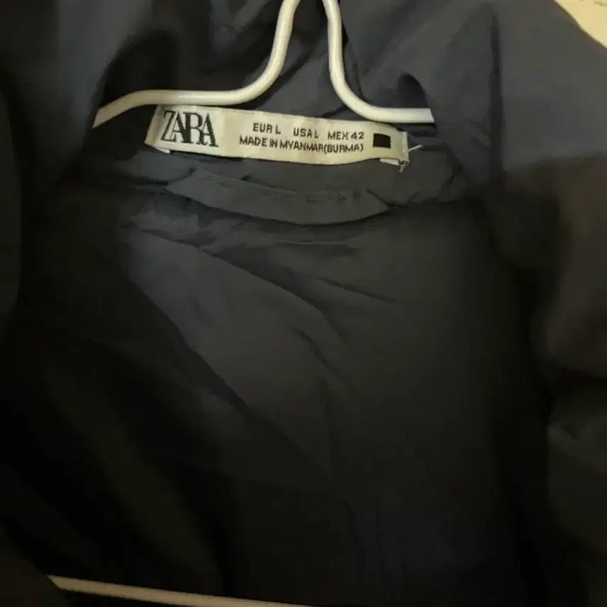 [BUNJANG] ZARA Navy Quilted Shirt Jacket / 자라 네이비 퀼팅 셔츠 자켓