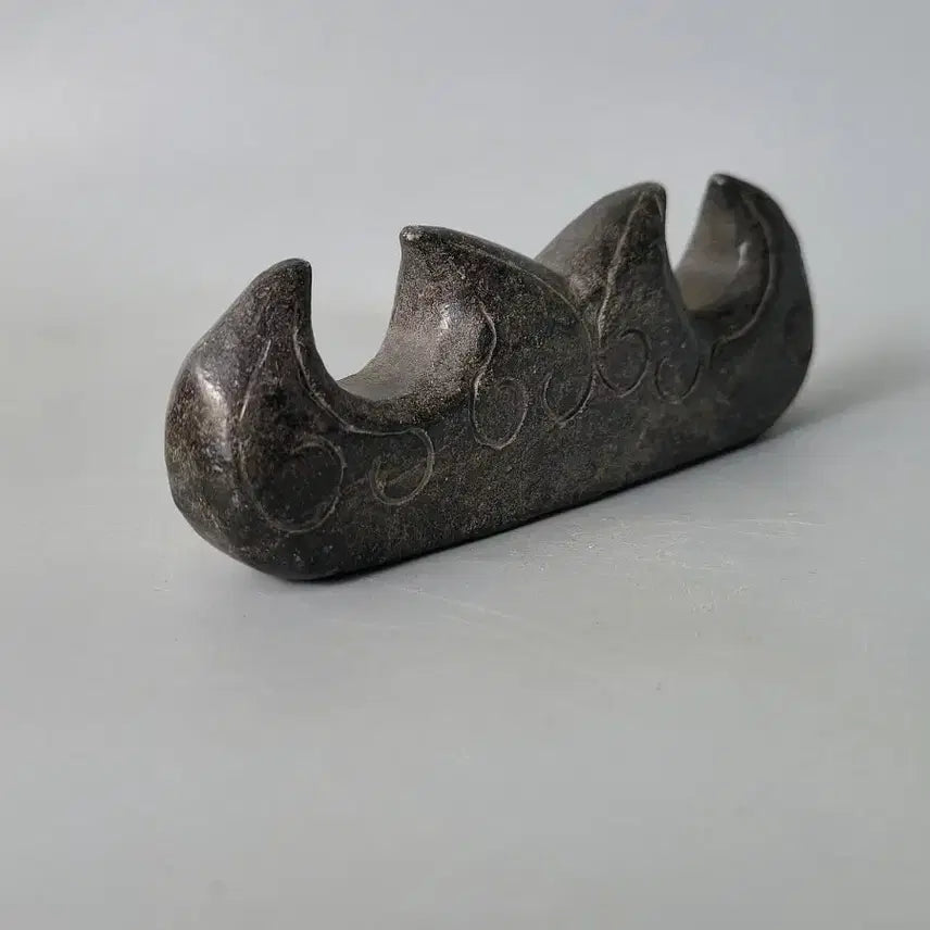 [BUNJANG] Unique Black Jade Stone "Pilga" Brush Holder / 독특한 흑옥석 필가