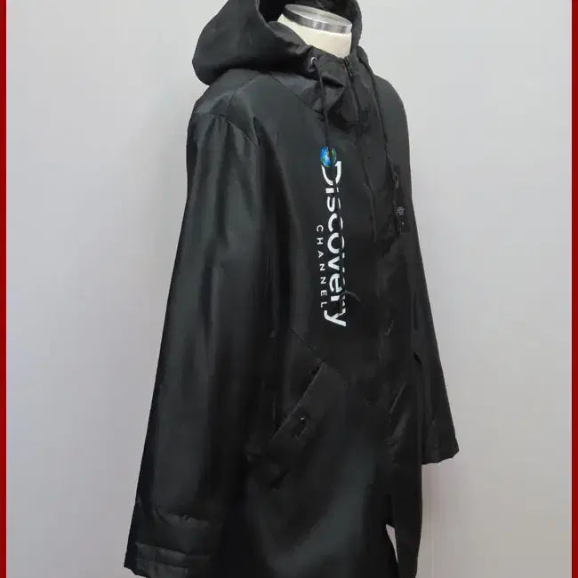 [BUNJANG] Discovery Black Hooded Long Jacket Size 100 / 디스커버리/검정색 후드롱자켓/100사이즈/따봉구제(F-15)